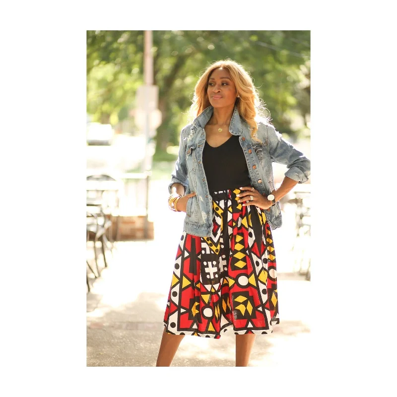 Maximalist Dresses for Bling -Ladies Angolan African Skirt Set