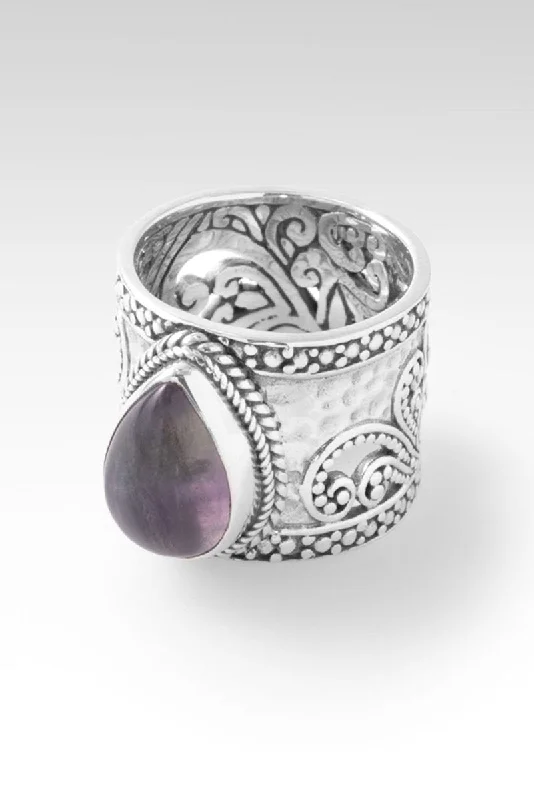 Women’s rings with star sapphire for glow -Enchanted Promise Ring™ in Rainbow Fluorite