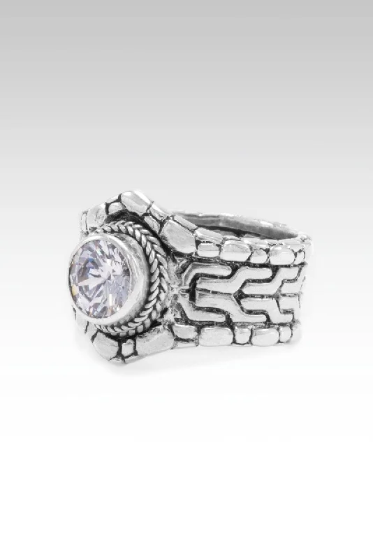 Women’s rings with starburst sapphire for radiance -Generosity Prospers Ring II™ in Moissanite