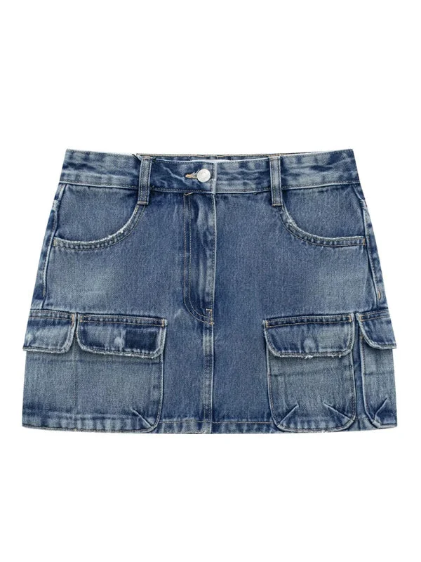 Contemporary Dresses for Fashion -Women's Slim Fit Workwear Denim Skirt