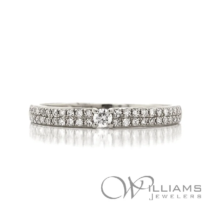 Women’s rings with polished peacock ore glow -Williams Signature 14 Karat Diamond Ring