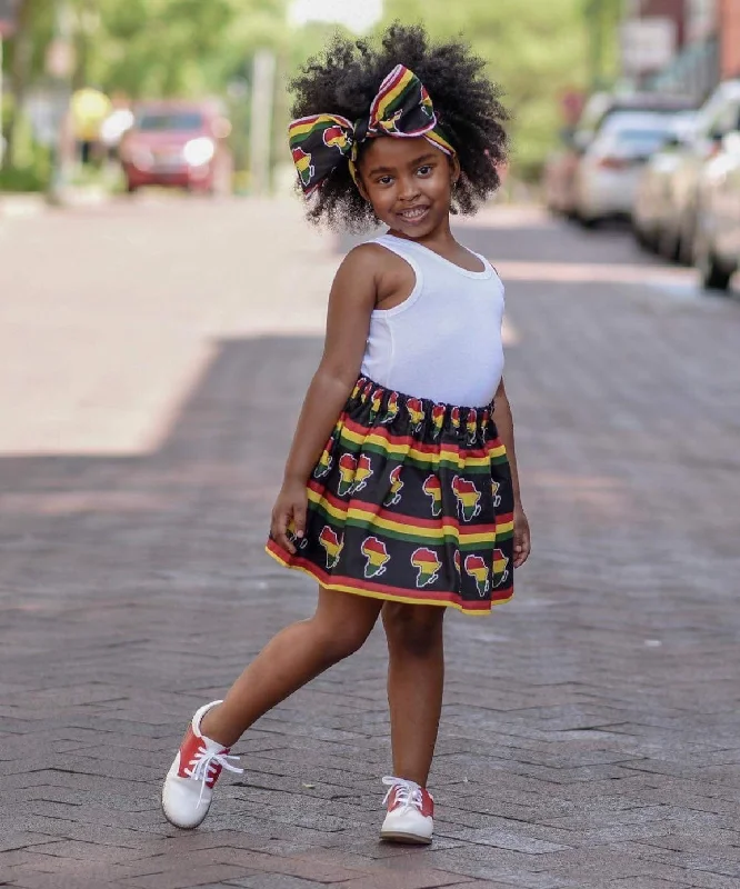 Embroidered Dresses for Detailed -Mother Africa Skirt Set