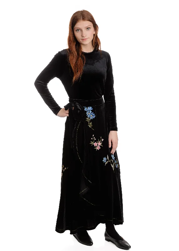 Bohemian Dresses with Tassels -TW4118-A-SKIRT-Black