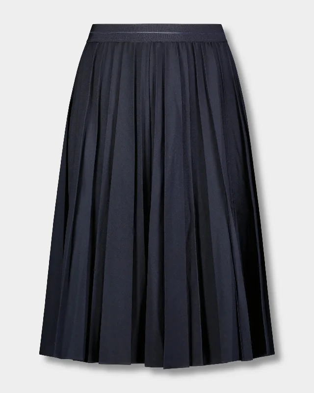 Halter Dresses for Chic Style -PLEATED SKIRT 24" -NAVY