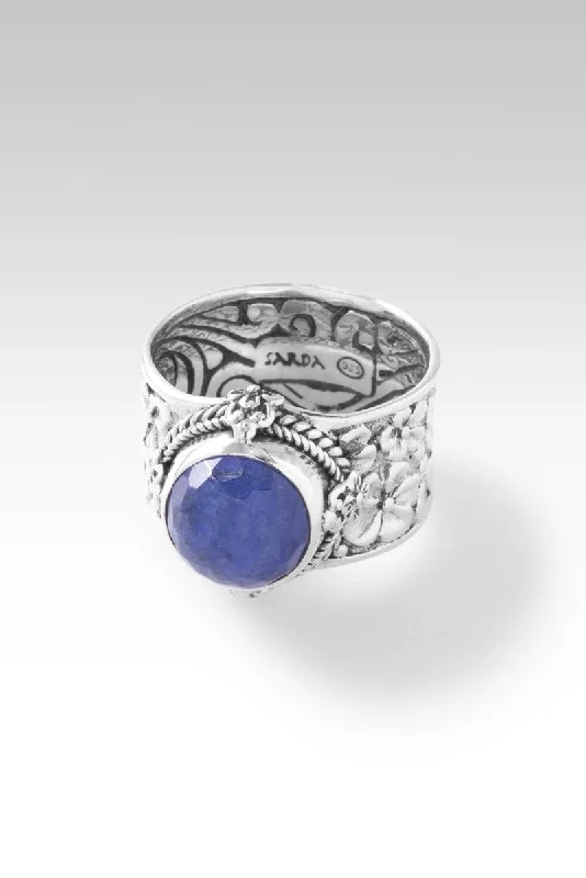 Women’s rings with tiger eye for boldness -Forgive Freely Ring™ in Tanzanite