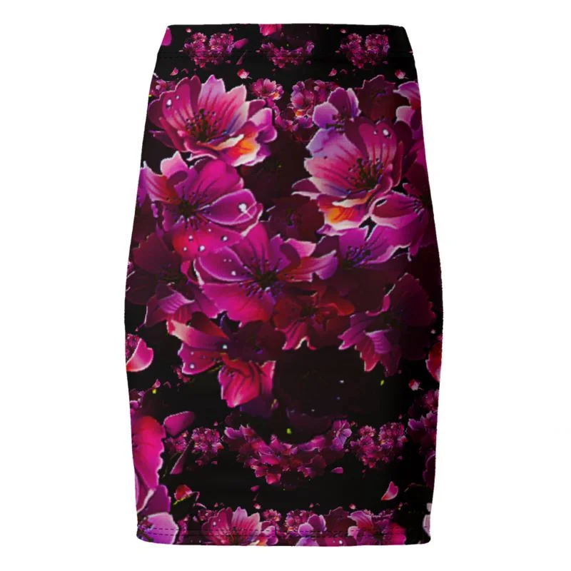 Sundress Dresses for Sunny -TRP Floral Print 02 Designer Pencil Mini Skirt