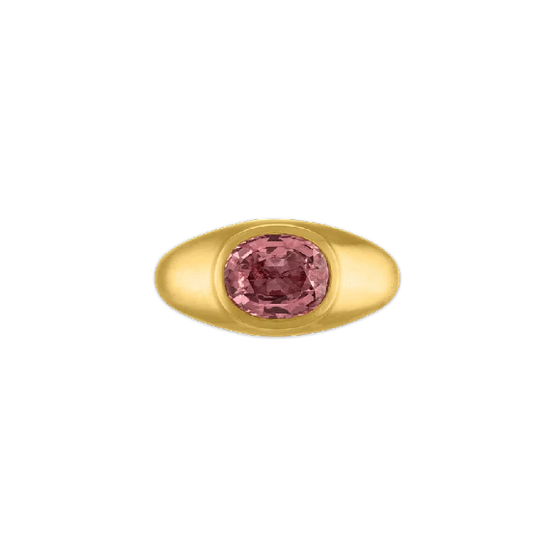 Women’s rings with butterfly motifs for whimsy -Faceted Pink Sapphire Roz Ring