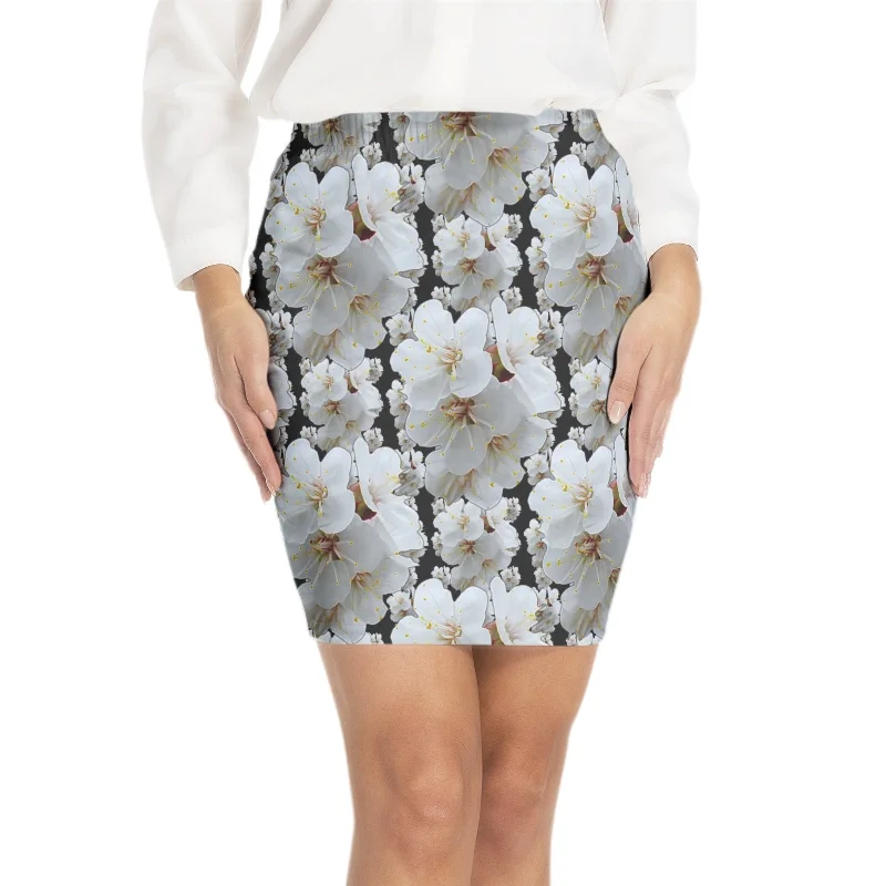 Modern Dresses for Trendy -TRP Floral Print 01-01 Designer Elastic Waist Bodycon Mini Skirt