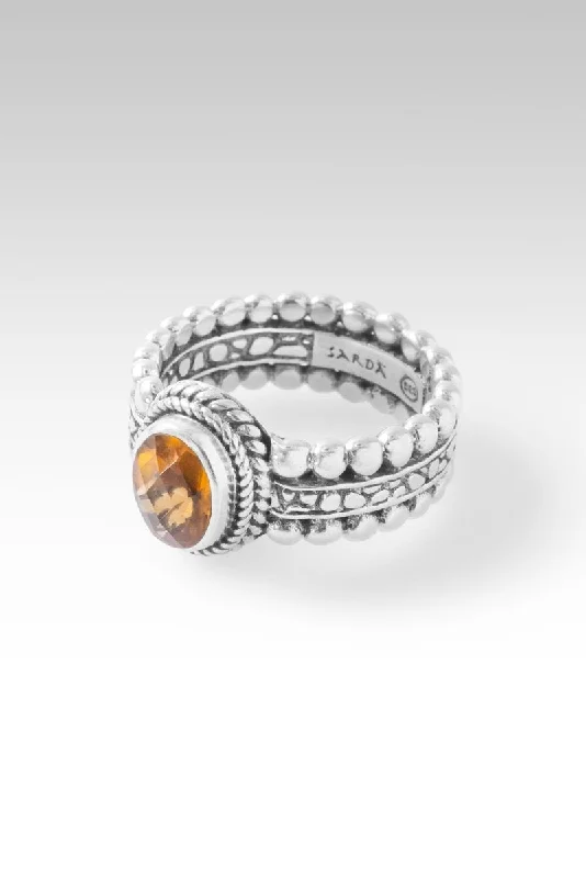 Women’s signet rings with bold family crests -Hope and Future Ring II™ in Citrine