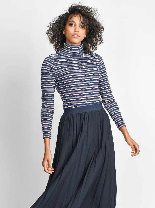 Tie-up Dresses for Decorative -PLEATED SKIRT 27"-NAVY