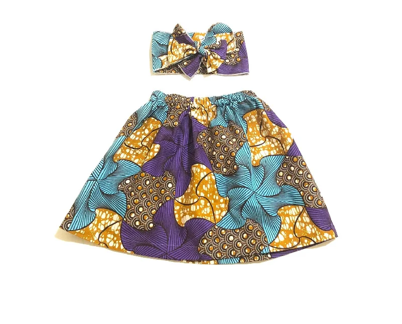 Retro Dresses for Throwback -Uzuri African Skirt Set