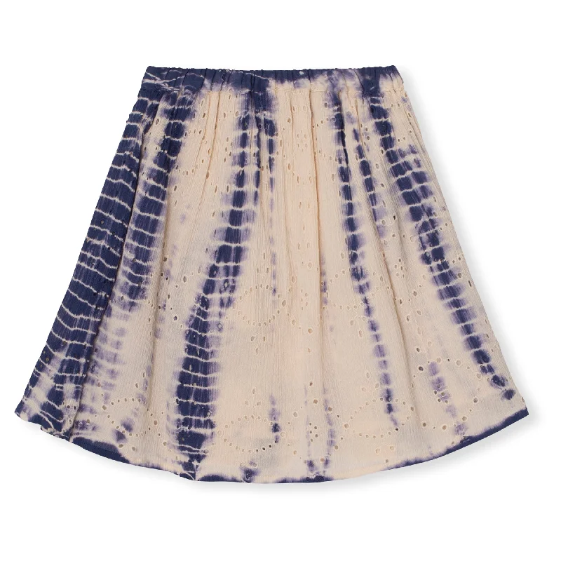 Buttoned Dresses for Stylish -IRIS SKIRT-Tie Dye Print