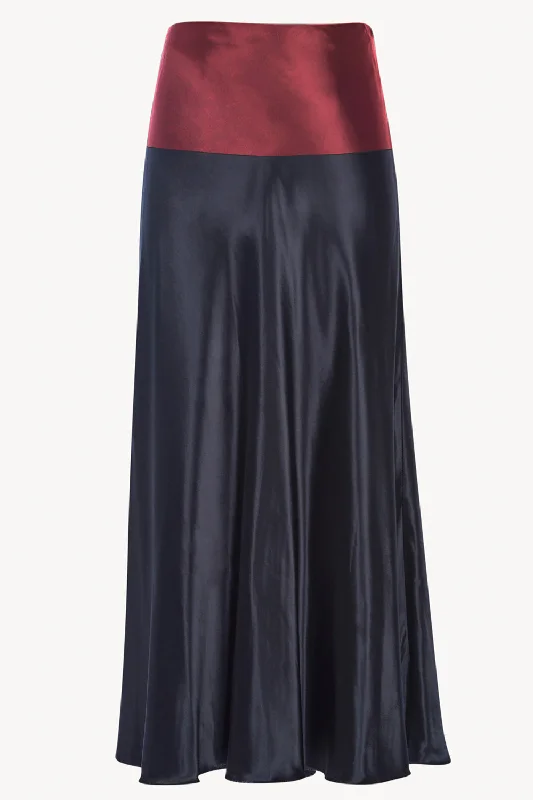 Mother's Day Dresses for Gift -Sangria Black and Red Skirt