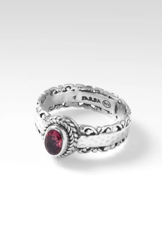 Women’s stretch rings for adjustable comfort fit -Elysian Ring™ in Pink Tourmaline