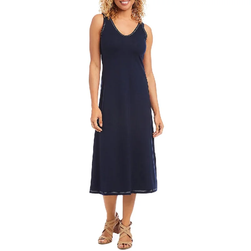 A-line Dresses for Flattering -Karen Kane Womens Bridgette Sleeveless Slit Midi Dress