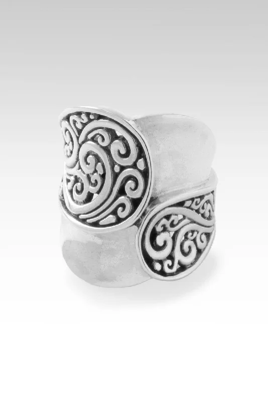 Women’s rings with bold agate for earth -Deep Gratitude Ring™ in Tree of Life