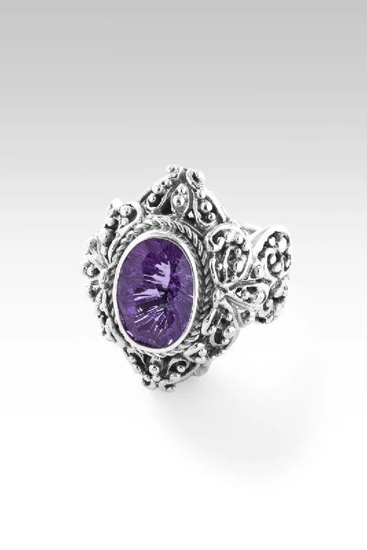 Women’s rings with branch-inspired amethyst bands -Glory Shines Ring™ in Amethyst