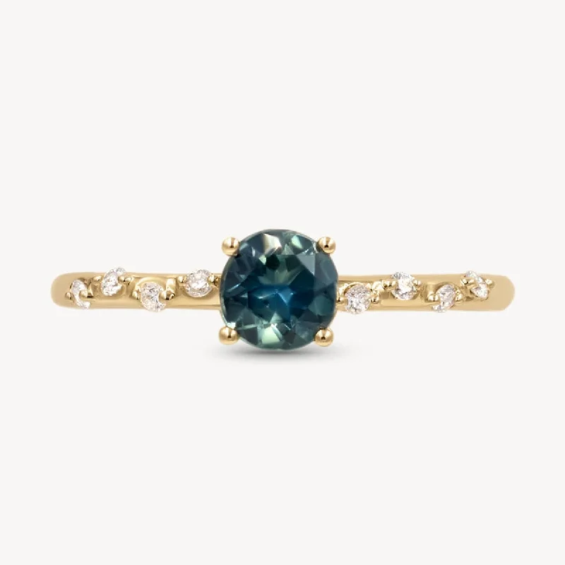 Women’s rings with jade stones for serenity -Starry Ocean Blues Ring