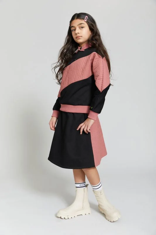 Retro Dresses for Throwback -HK206-PINK/BLACK