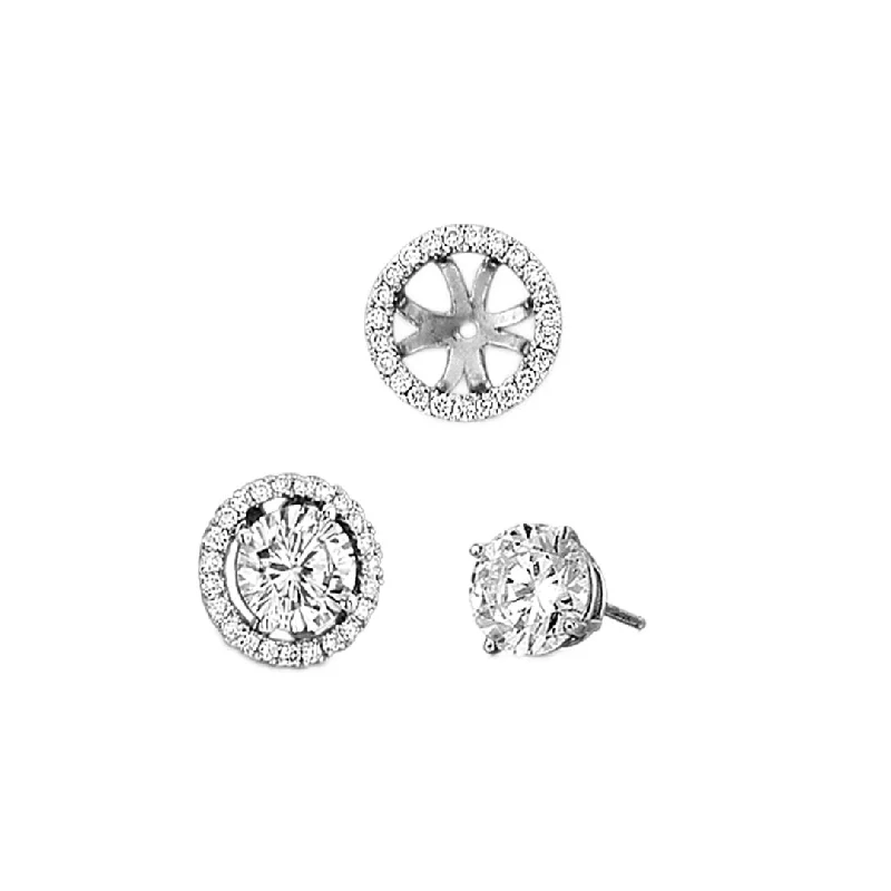 Best hoop earrings with intricate beaded details for a textured, stylish appearance-0.23 ctw Diamond Earring Jackets