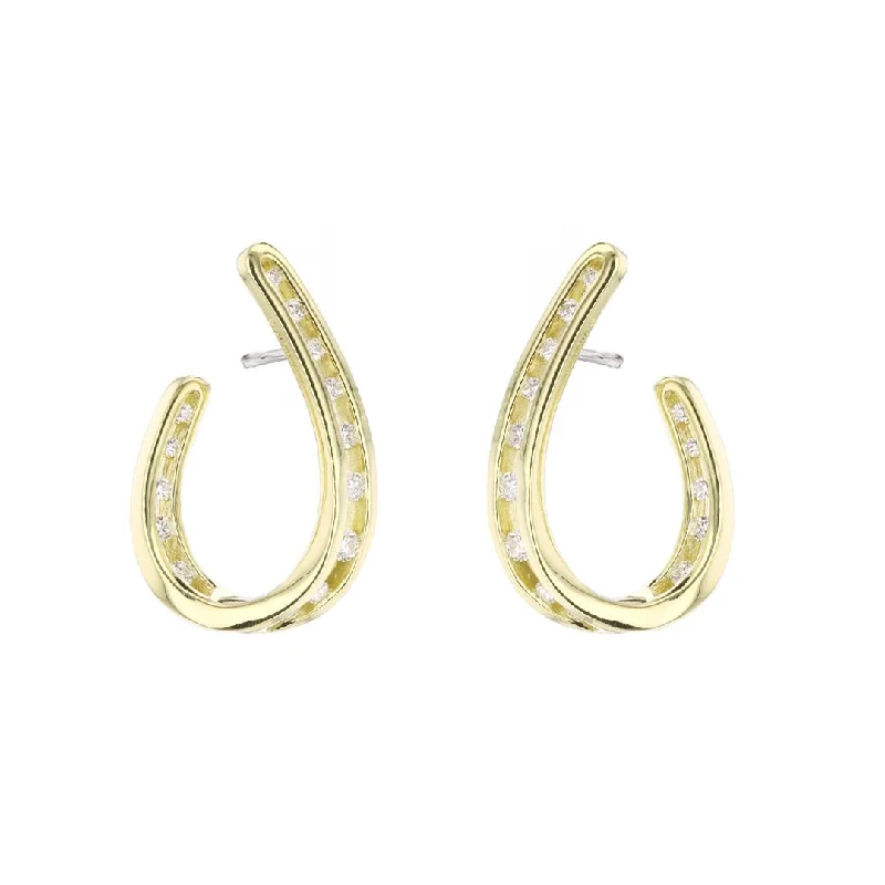 Hoop earrings with intricate designs for a unique and artistic appearance-0.45 ctw iamond Open Hoop Earrings