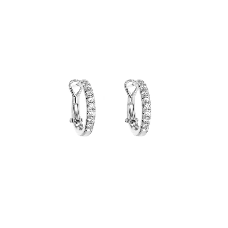 Best hoop earrings with snake-inspired designs for an edgy and fierce vibe-0.54 ctw Diamond 12MM Hoop Earrings | M10275488