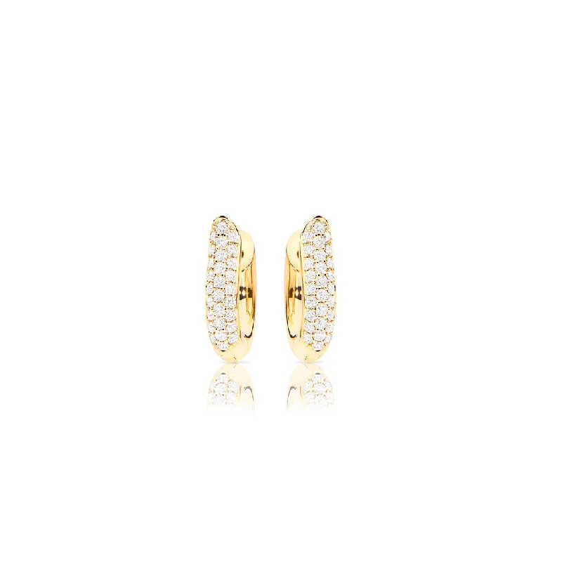 Classic hoop earrings with a thin profile for a sleek and subtle style-0.67 ctw Diamond Hoop Earrings