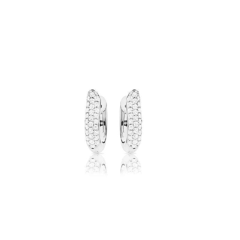 Best hoop earrings with sparkling cubic zirconia for a brilliant, budget-friendly effect-0.67 ctw Diamond Hoop Earrings