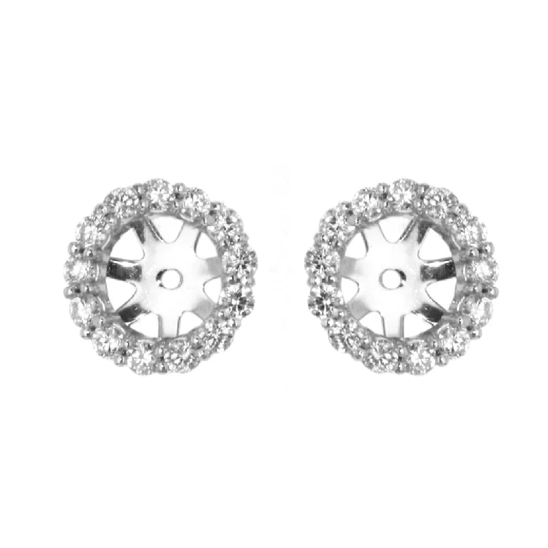 Best hoop earrings with custom designs for a personalized, unique accessory-0.75 ctw Diamond Earring Jackets