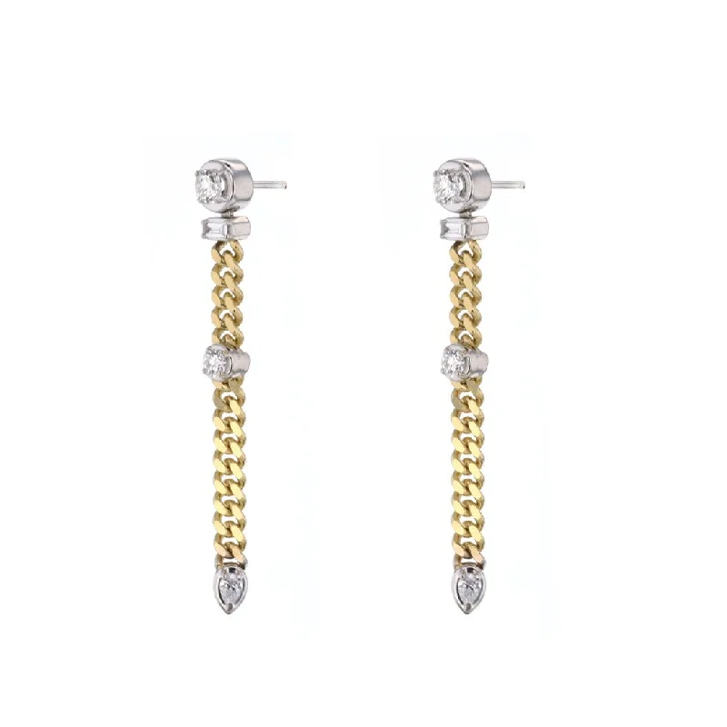 Best hoop earrings with vintage coins for a retro, antique-inspired style-0.99 ctw Diamond Dangle Earrings