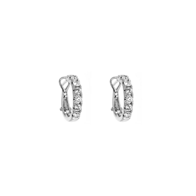 Hoop earrings with rhinestone-studded rims for a glamorous touch-1.15 ctw Diamond 12MM Hoop Earrings | M10273231