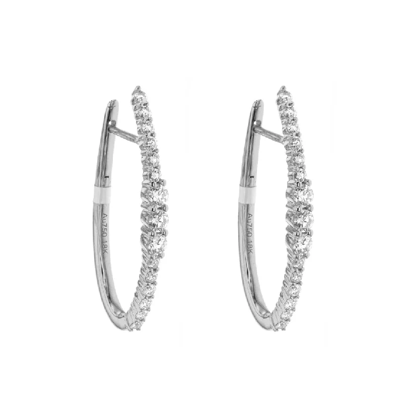 Small hoop earrings for a delicate and understated everyday wear-1.34 ctw Diamond Earrings