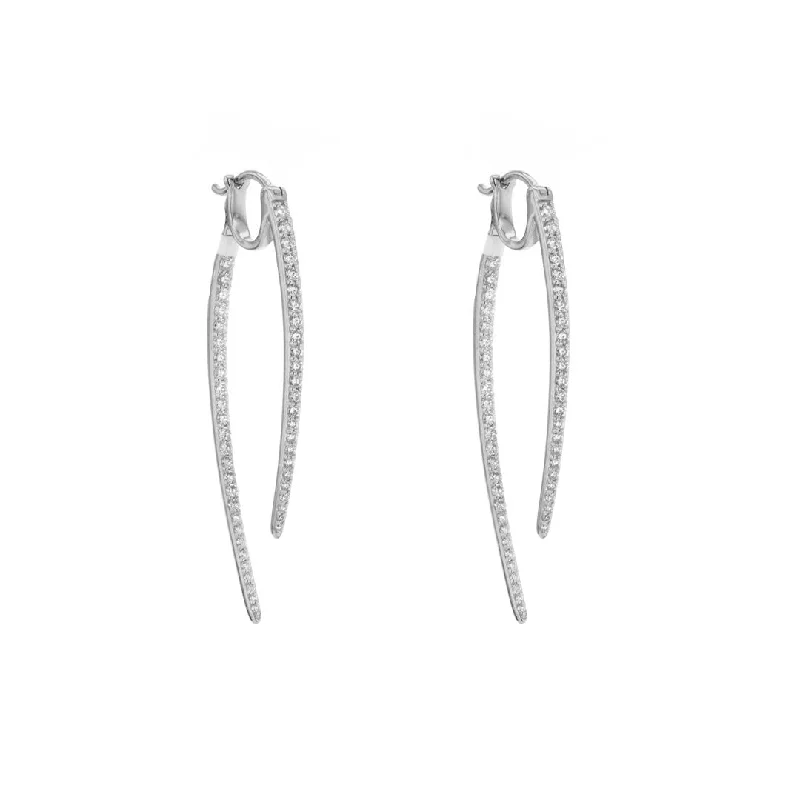 Hoop earrings with faceted crystals for added sparkle and shine-1.50 ctw Diamond Inside-Out Earrings