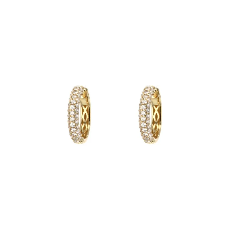 Hoop earrings with a matte finish for a sleek and sophisticated appearance-1.61 ctw Diamond Hoop Earrings