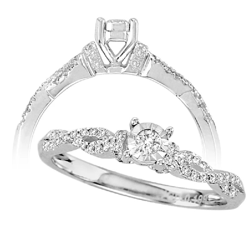 Hoop earrings with dangling charms for a playful and fun look-14K 0.20CT Diamond RING