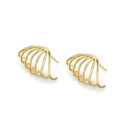 Best hoop earrings with floral designs for a feminine and delicate look-Cage Earring - Single