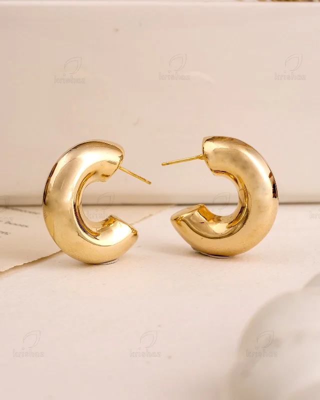 Best hoop earrings with enamel details for a colorful and modern look-Demi Fashionable Studs