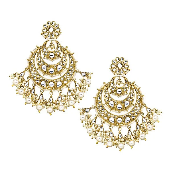 Hoop earrings with removable pendants for a versatile and customizable accessory-Diya Earrings in Pearl