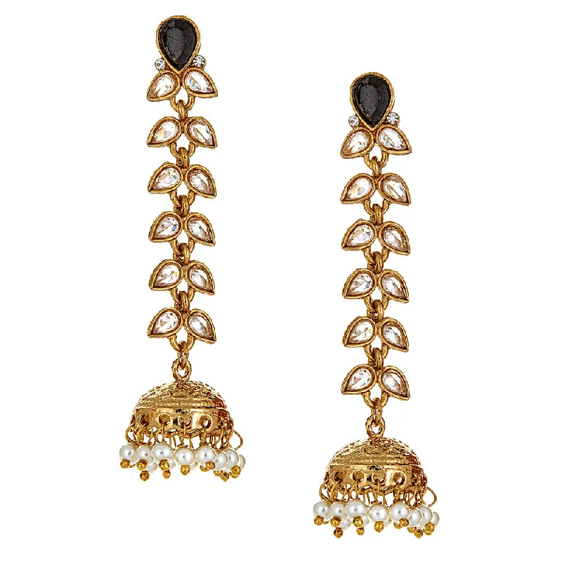 Hoop earrings with stacked layers for a bold and textured design-Dita Earrings in Onyx