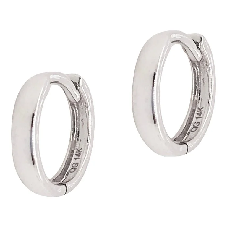 Best hoop earrings with smooth ceramic finishes for a polished, clean style-Gold Huggie Earrings - Mini Hoops