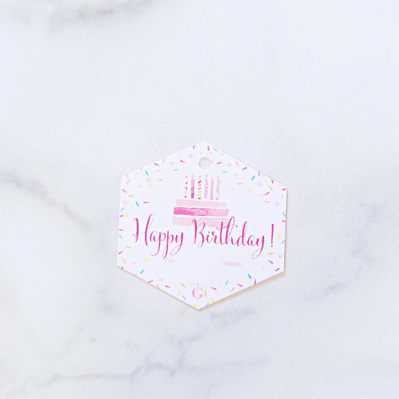 Stylish hoop earrings with diamond accents for an elegant and sparkling effect-GT Birthday Card