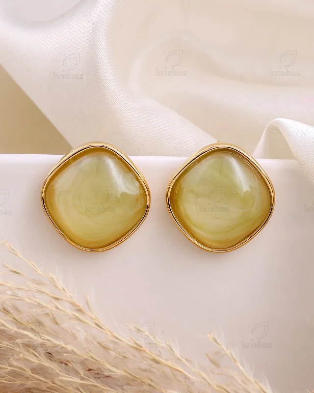 Hoop earrings with a chunky design for a bold and trendy statement-Mars Fashionable Studs