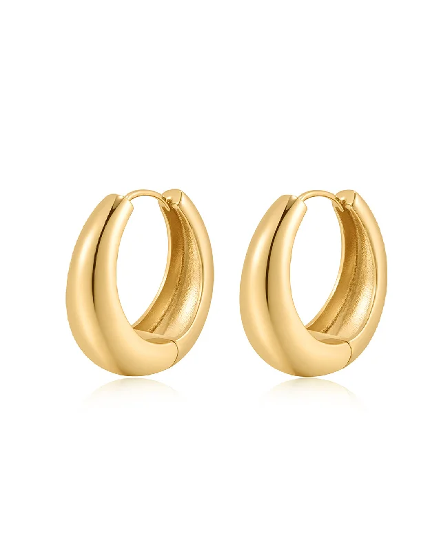 Best hoop earrings with asymmetrical designs for a fashion-forward, avant-garde look-The Corey Hoops