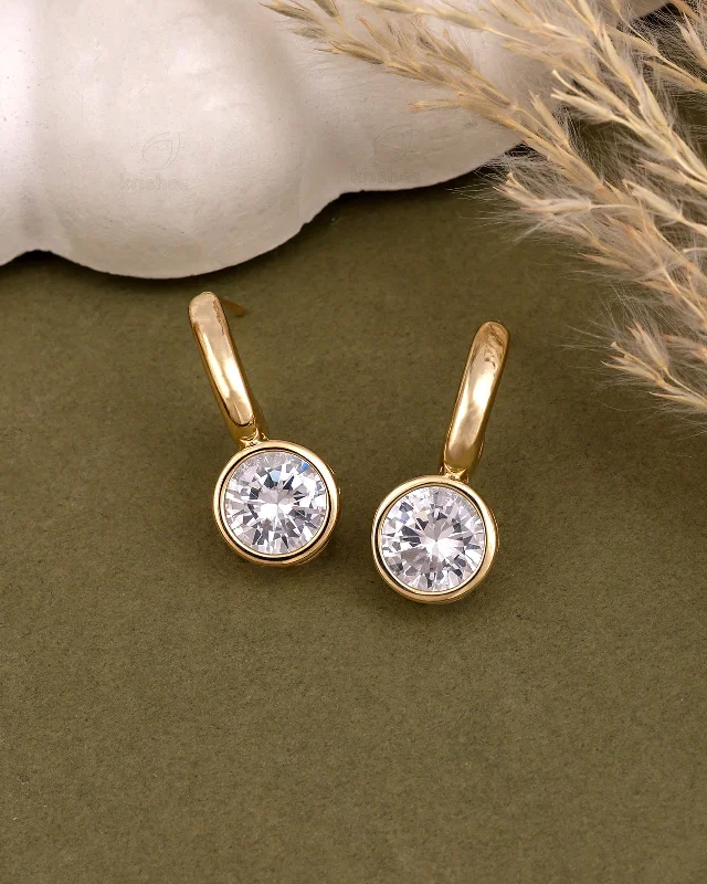 Hoop earrings with oversized pearl accents for a statement-making look-Zary Fashionable Studs