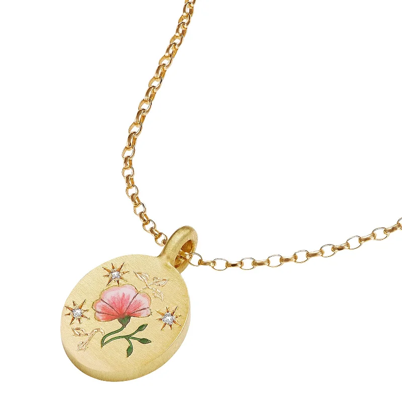 Necklaces and pendants with lotus flower designs for a spiritual, peaceful vibe-Rose Pendant Necklace