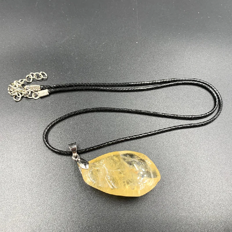 Necklaces and pendants with custom designs for a completely unique jewelry piece-Cleansing and Energizing Citrine Pendant Necklace