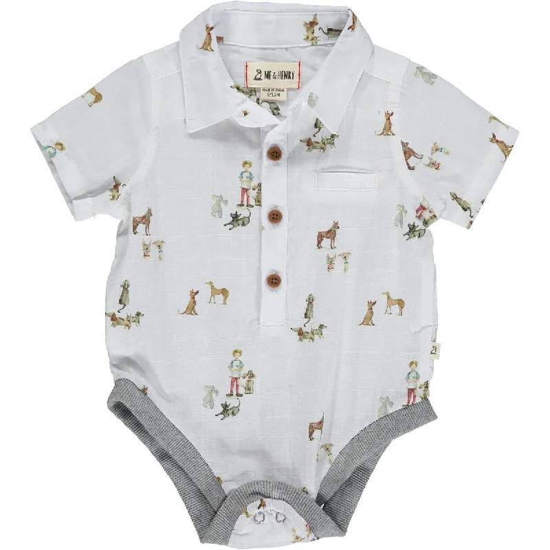 Necklaces and pendants with custom engravings for a personal, meaningful gift-Me & Henry- Henry All Over Print Onesie