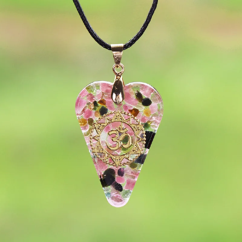 Necklaces and pendants with star-shaped designs for a whimsical, celestial touch-EMF Protection Tourmaline Orgonite Necklace