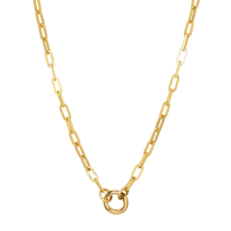 Necklaces and pendants with star-shaped designs for a whimsical, celestial touch-Refined Clip Chain - Mini Chubby Annex