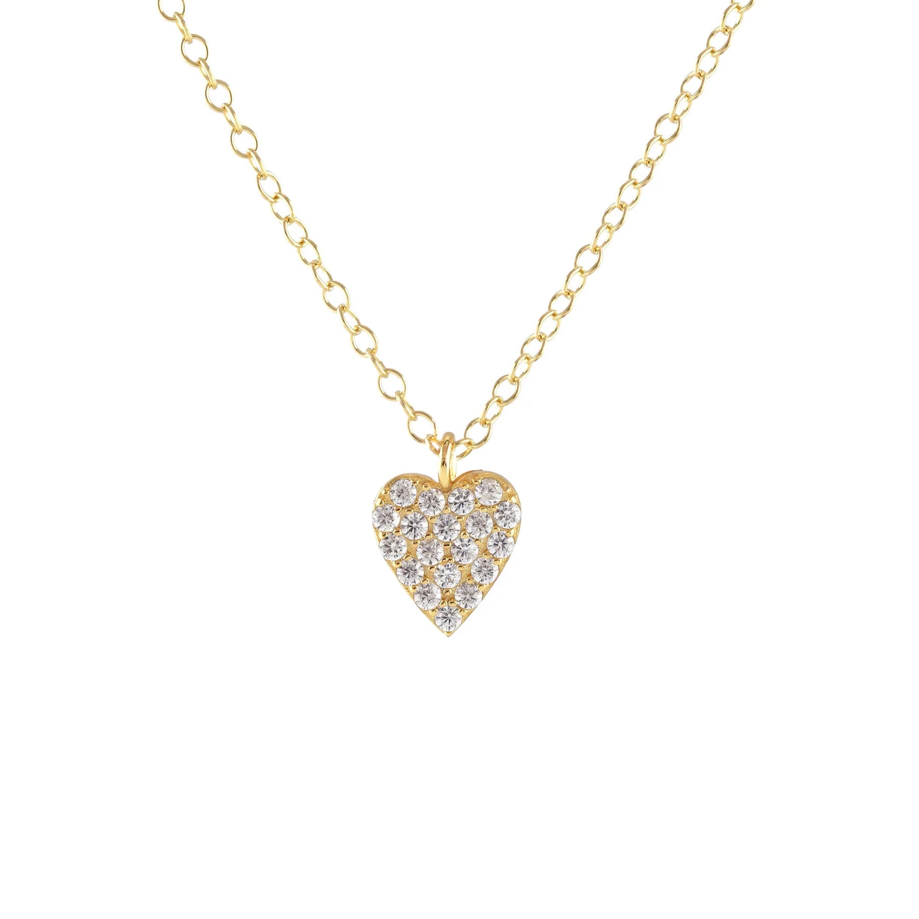 Stunning necklaces and pendants with sapphire gemstones for a luxurious blue hue-Heart Crystal Charm Necklace